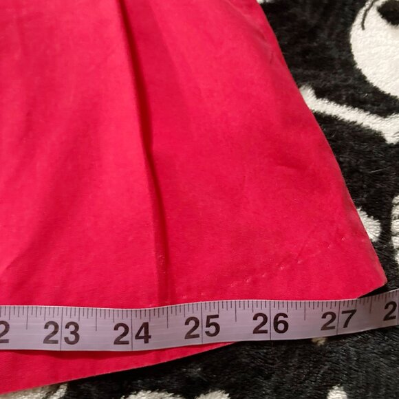 LADY DUTCH Vintage light red pleated a-line mini skater skirt ~ SMALL MEDIUM - Picture 8 of 15